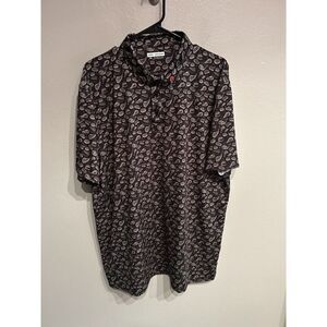 Fore Fathers Mens XXL Grilling Meats Golf Polo Shirt Print Black